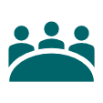 Illustration af tre personer rundt et bord